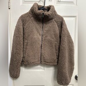 BYLT JOURNEY HI-PILE PLUSH SOFT FLEECE CROP JACKET WOMENS SIZE MEDIUM